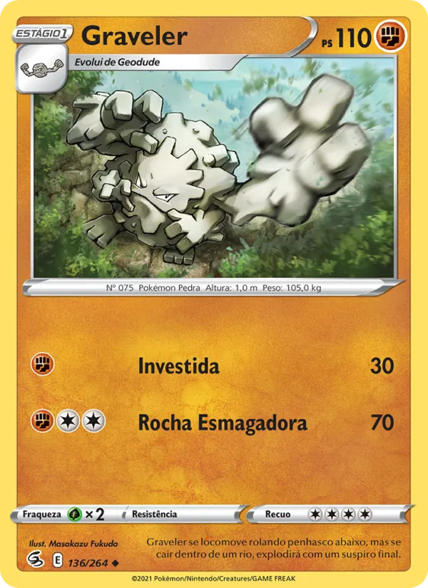 Graveler Golpe Fusão 136/264
