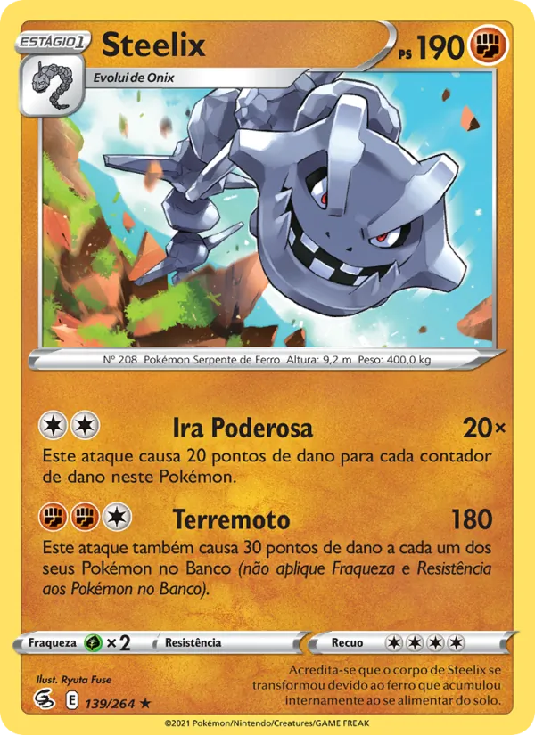 Steelix Golpe Fusão 139/264