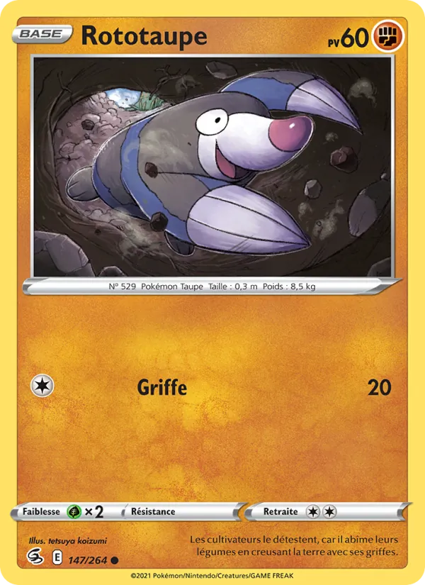 Rototaupe Poing de Fusion 147/264