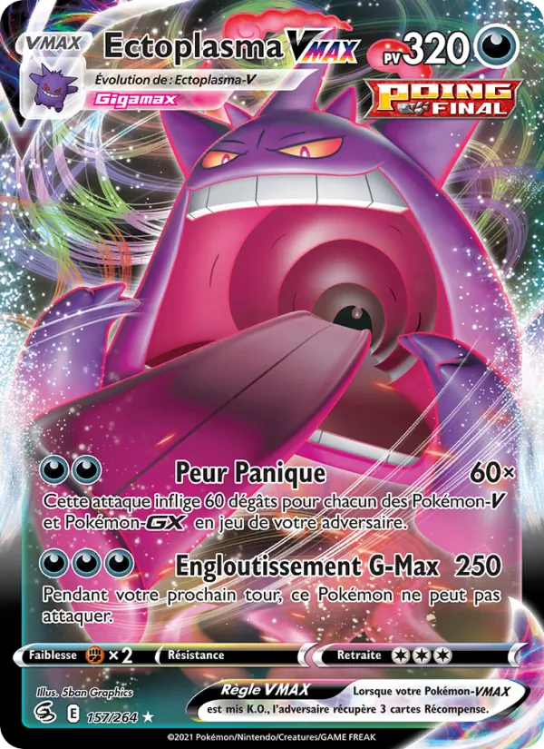 Ectoplasma VMAX Poing de Fusion 157/264