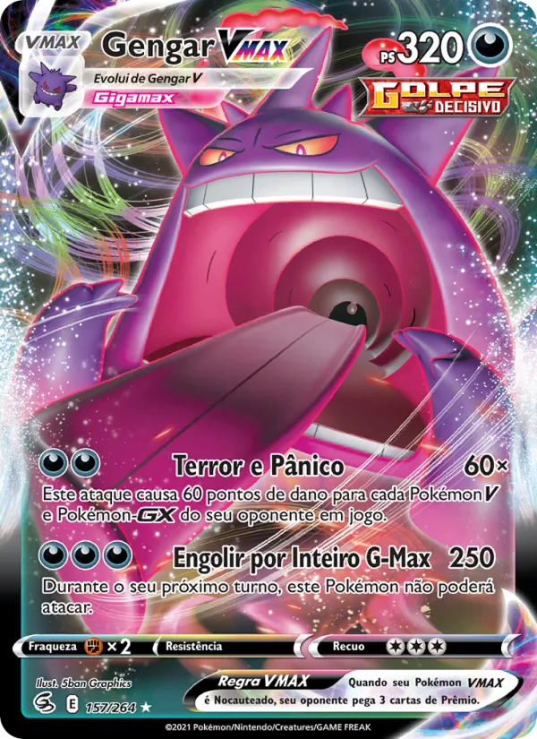 Gengar VMAX Golpe Fusão 157/264