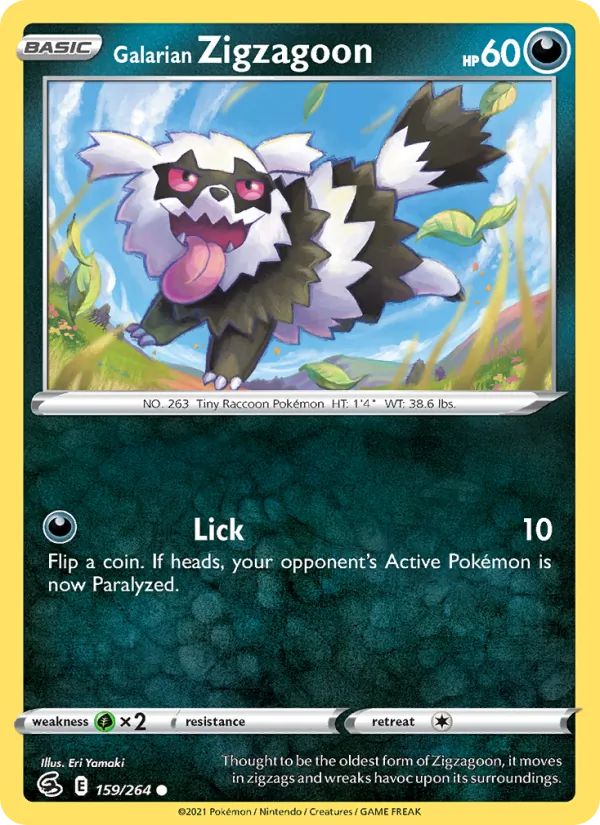Galarian Zigzagoon Fusion Strike 159/264