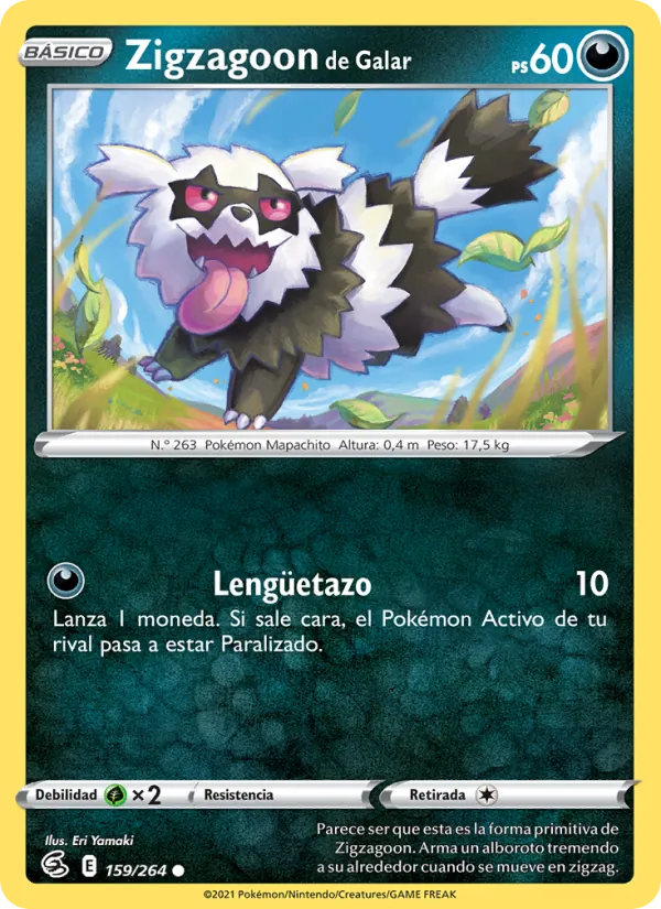 Zigzagoon de Galar Golpe Fusión 159/264