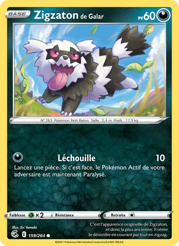 Zigzaton de Galar Poing de Fusion 159/264
