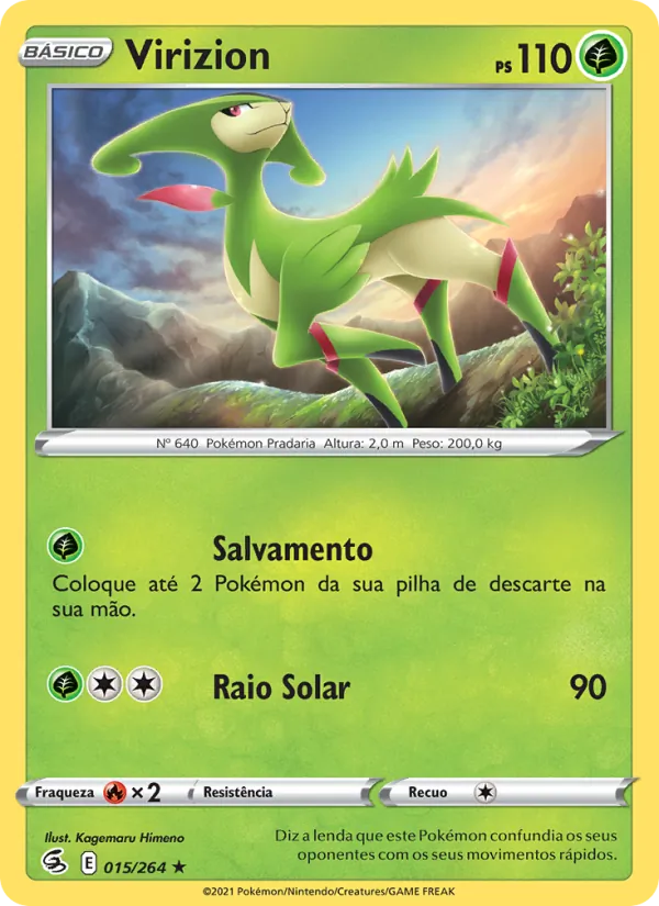 Virizion Golpe Fusão 15/264