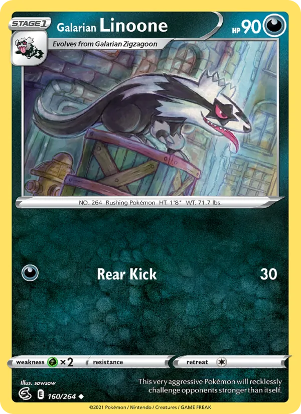 Galarian Linoone Fusion Strike 160/264
