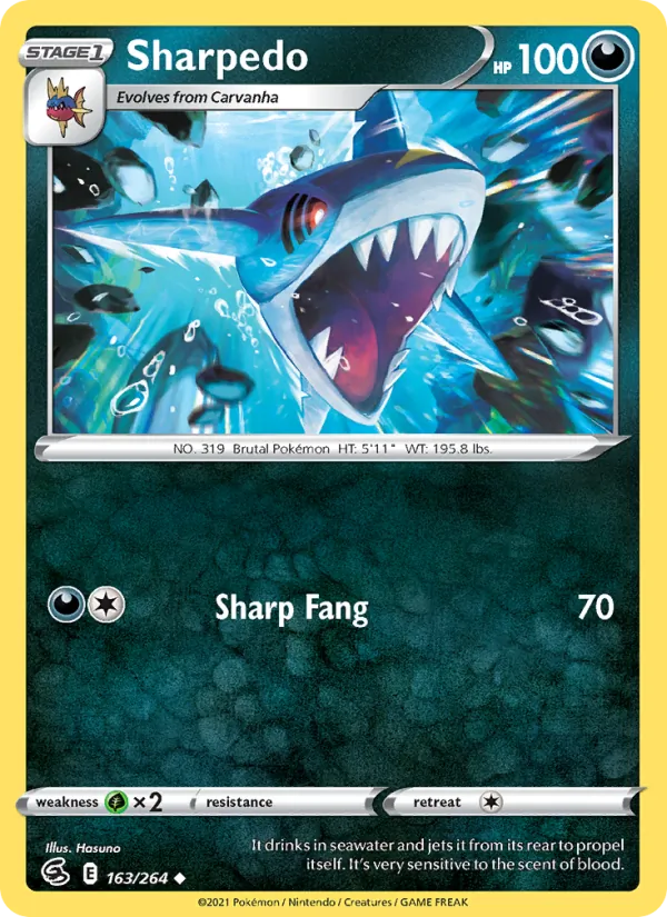 Sharpedo Fusion Strike 163/264