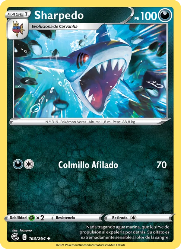 Sharpedo Golpe Fusión 163/264