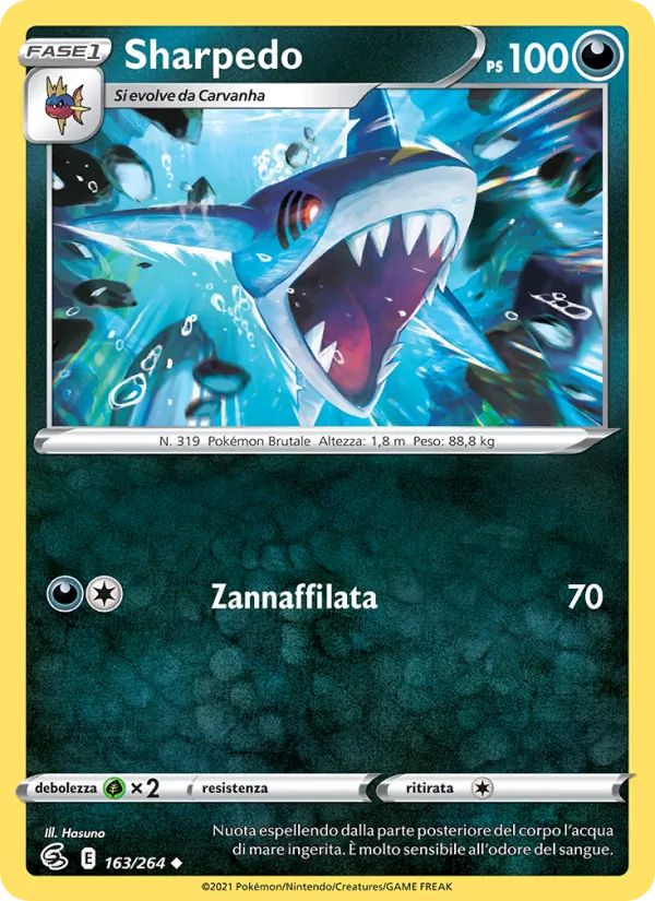 Sharpedo Colpo Fusione 163/264