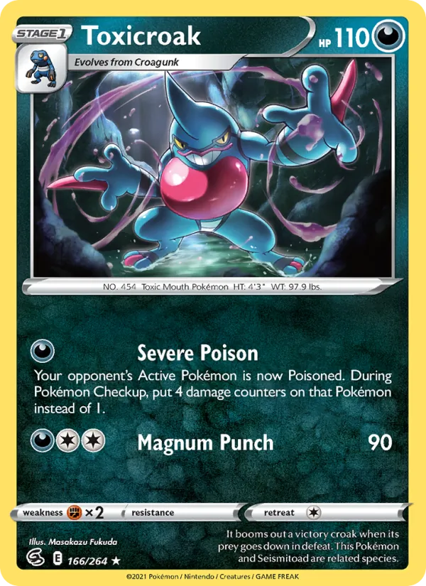 Toxicroak Fusion Strike 166/264