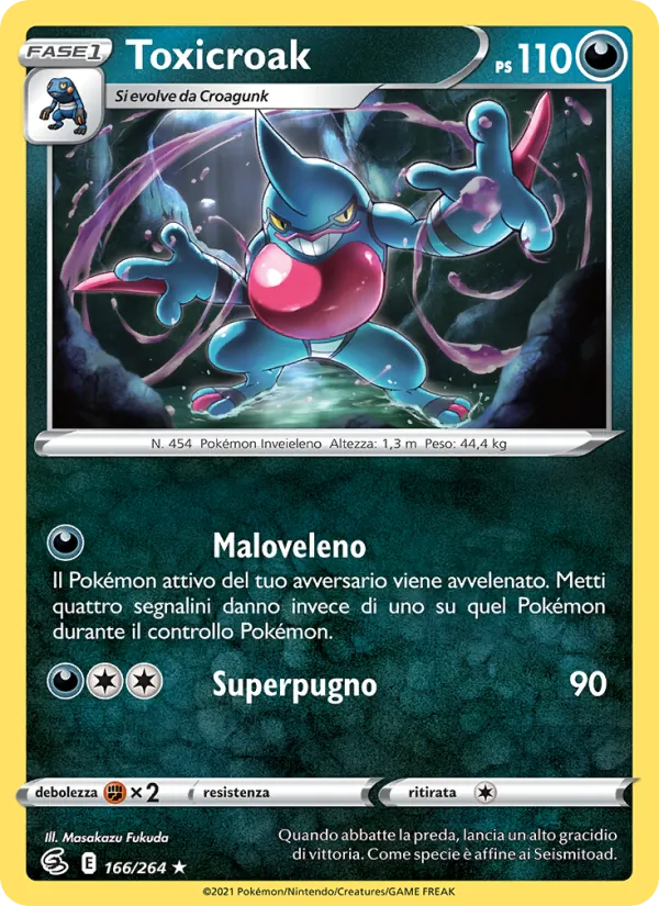 Toxicroak Colpo Fusione 166/264