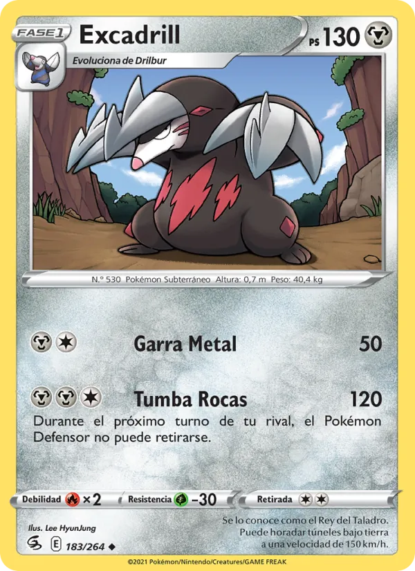 Excadrill Golpe Fusión 183/264