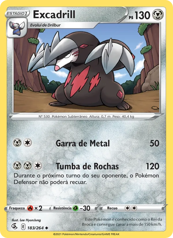Excadrill Golpe Fusão 183/264
