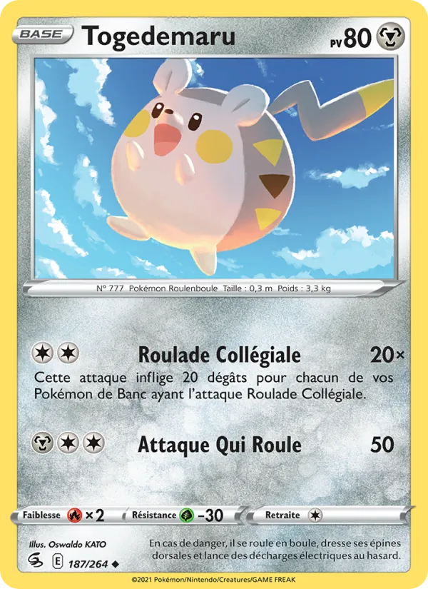 Togedemaru Poing de Fusion 187/264