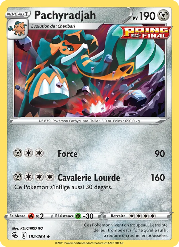 Pachyradjah Poing de Fusion 192/264