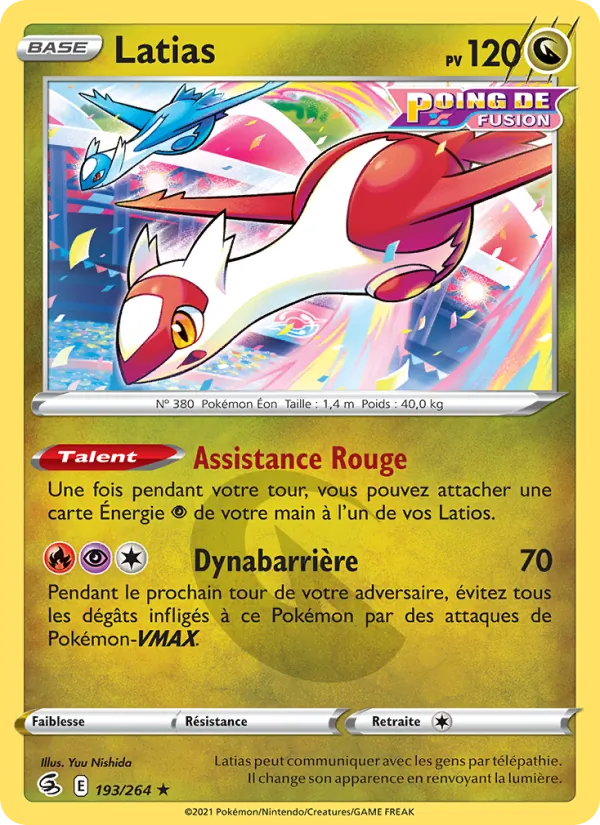 Latias Poing de Fusion 193/264