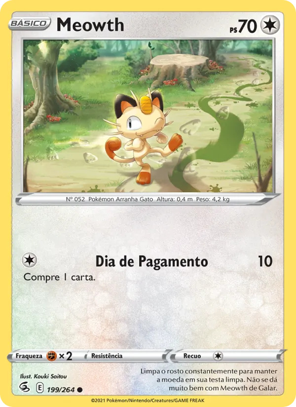 Meowth Golpe Fusão 199/264