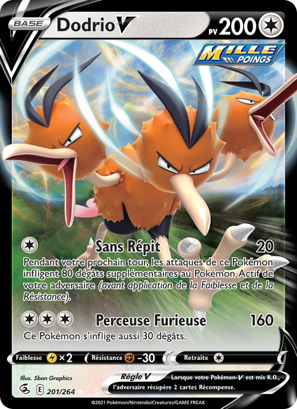 Dodrio V Poing de Fusion 201/264