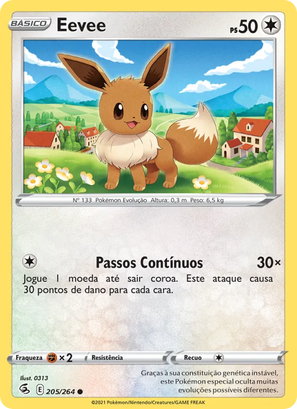 Eevee Golpe Fusão 205/264