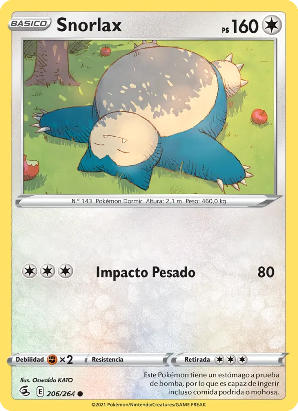 Snorlax Golpe Fusión 206/264
