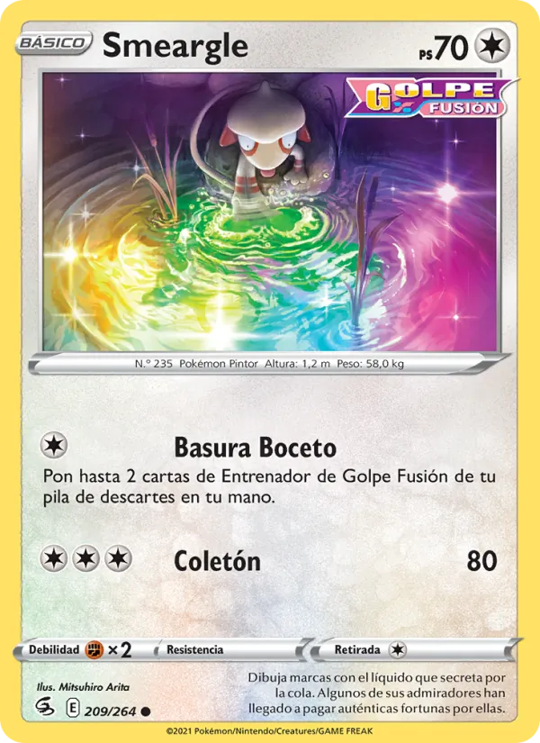 Smeargle Golpe Fusión 209/264
