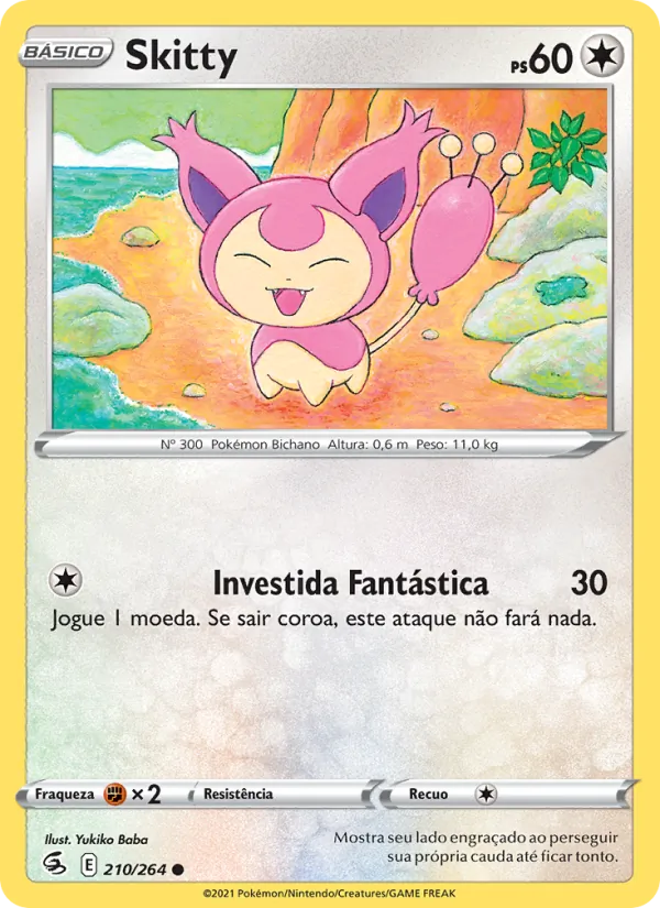 Skitty Golpe Fusão 210/264