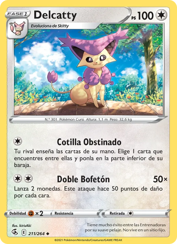 Delcatty Golpe Fusión 211/264