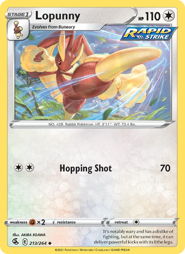 Lopunny Fusion Strike 213/264