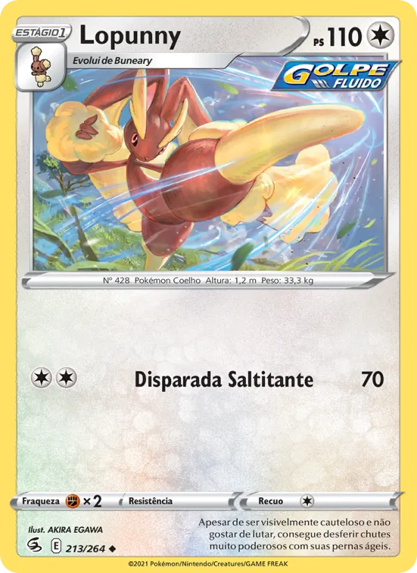 Lopunny Golpe Fusão 213/264