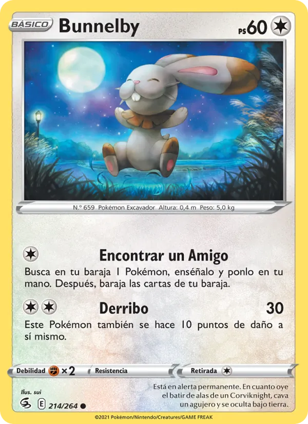 Bunnelby Golpe Fusión 214/264