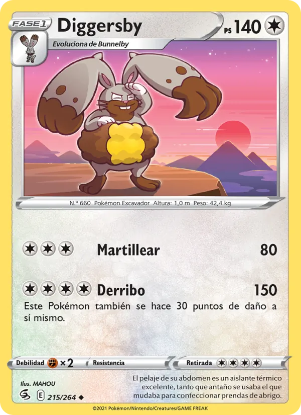 Diggersby Golpe Fusión 215/264