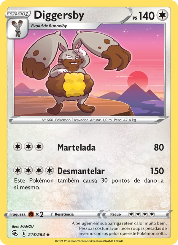 Diggersby Golpe Fusão 215/264