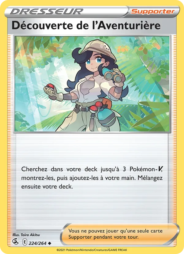 Découverte de l'Aventurière Poing de Fusion 224/264