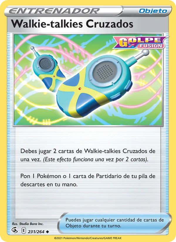 Walkie-talkies Cruzados Golpe Fusión 231/264