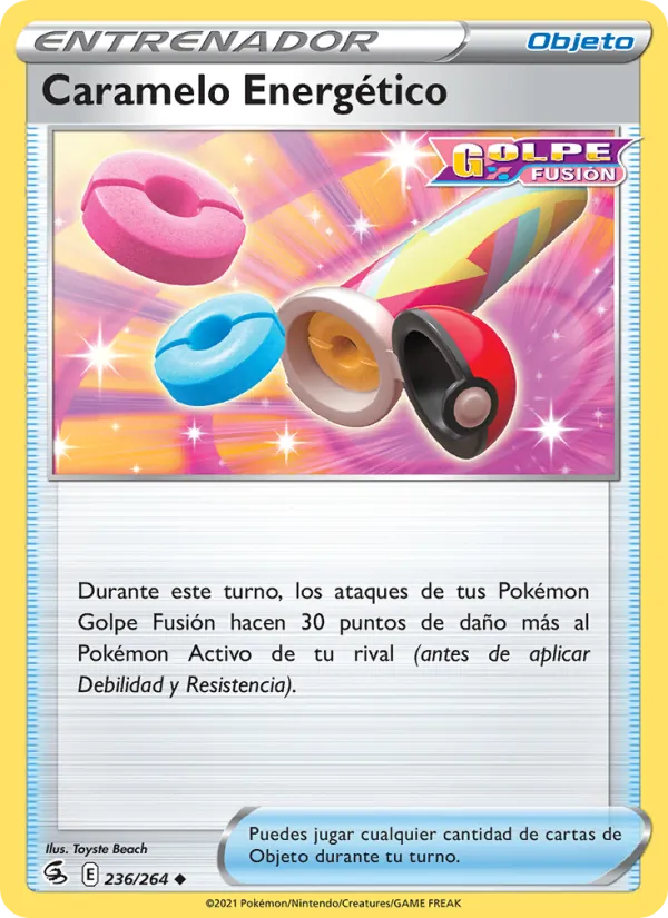 Caramelo Energético Golpe Fusión 236/264