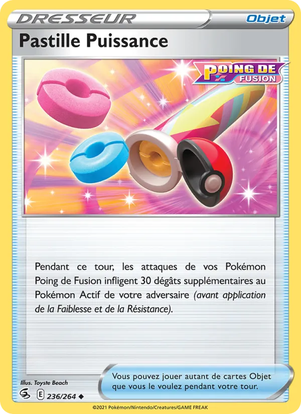 Pastille Puissance Poing de Fusion 236/264