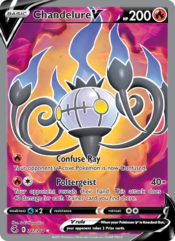 Chandelure V Fusion Strike 247/264