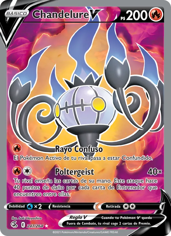 Chandelure V Golpe Fusión 247/264