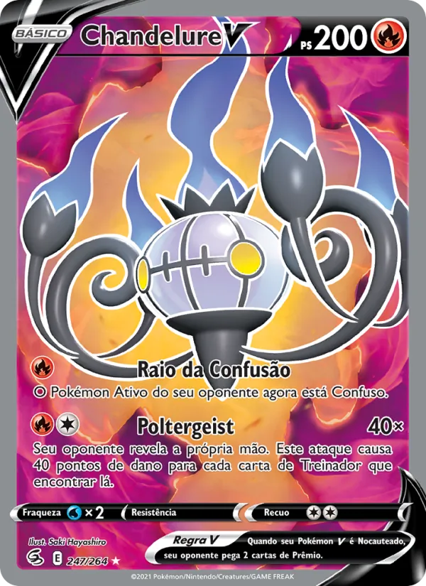 Chandelure V Golpe Fusão 247/264