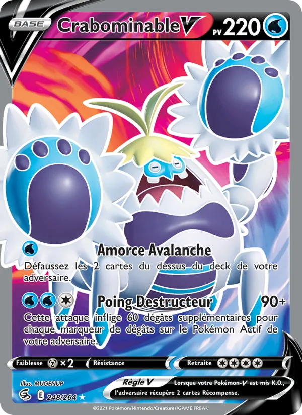 Crabominable V Poing de Fusion 248/264