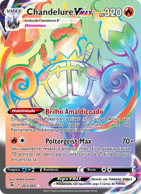 Chandelure VMAX Golpe Fusão 265/264