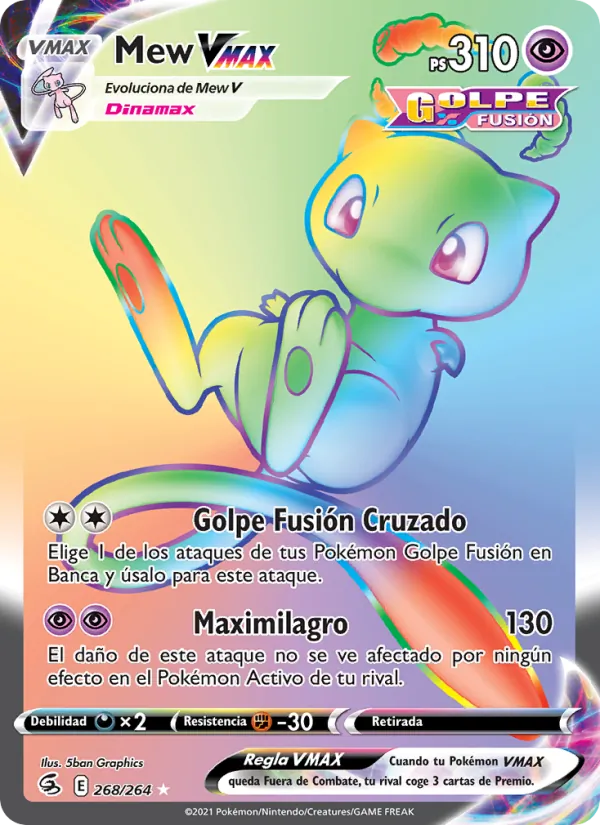 Mew VMAX Golpe Fusión 268/264