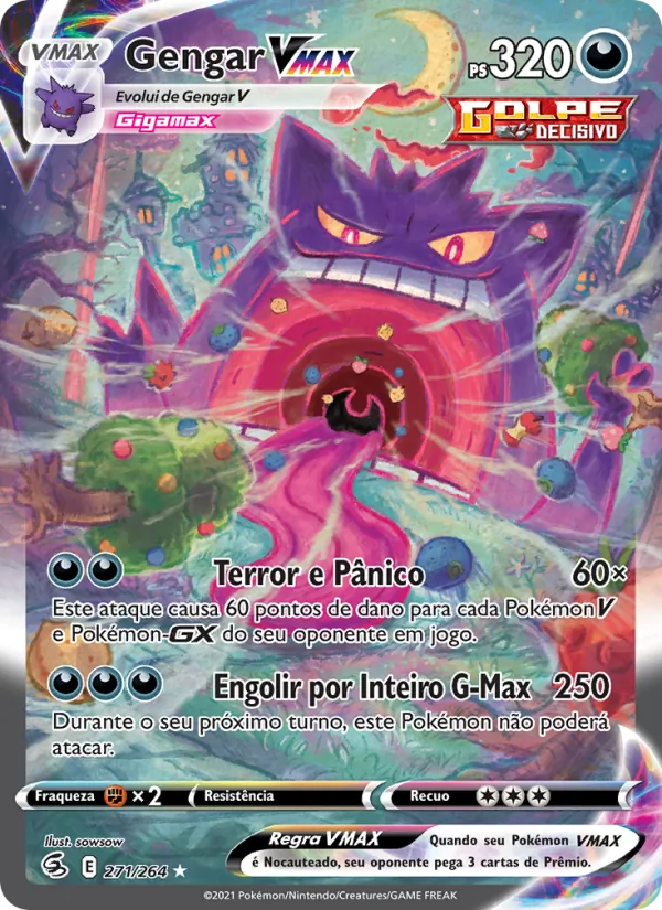 Gengar VMAX Golpe Fusão 271/264