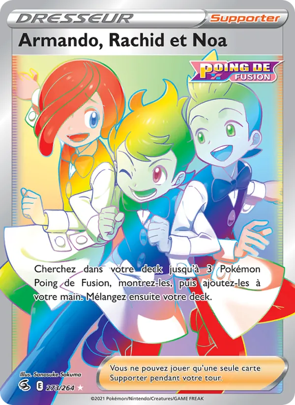 Armando, Rachid et Noa Poing de Fusion 273/264