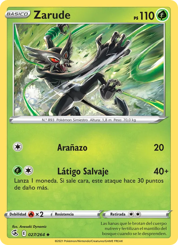 Zarude Golpe Fusión 27/264