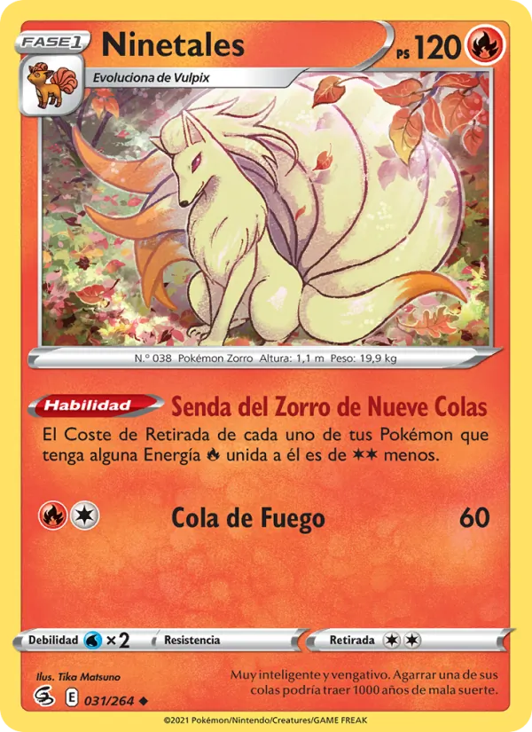 Ninetales Golpe Fusión 31/264