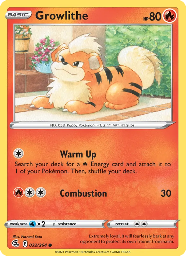 Growlithe Fusion Strike 32/264