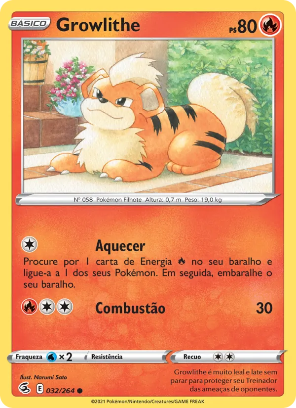 Growlithe Golpe Fusão 32/264