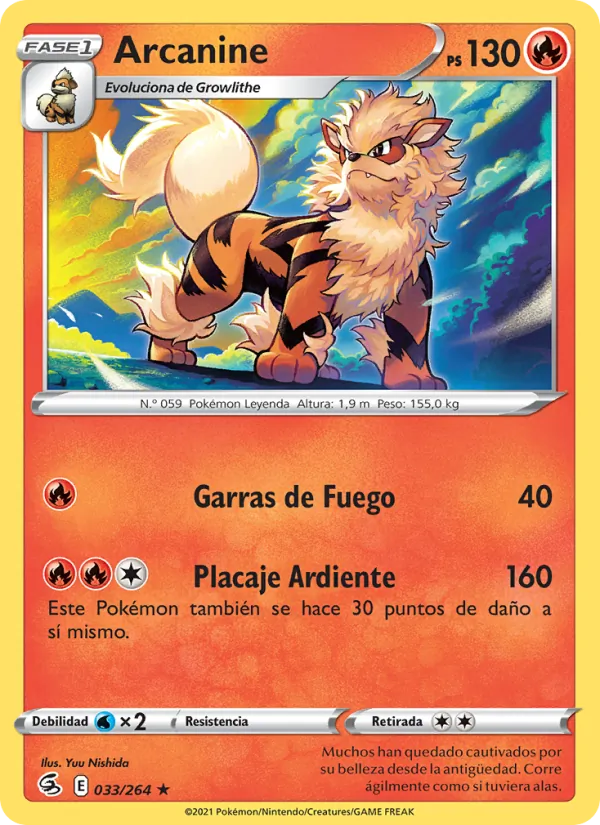 Arcanine Golpe Fusión 33/264