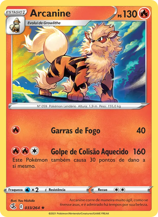 Arcanine Golpe Fusão 33/264